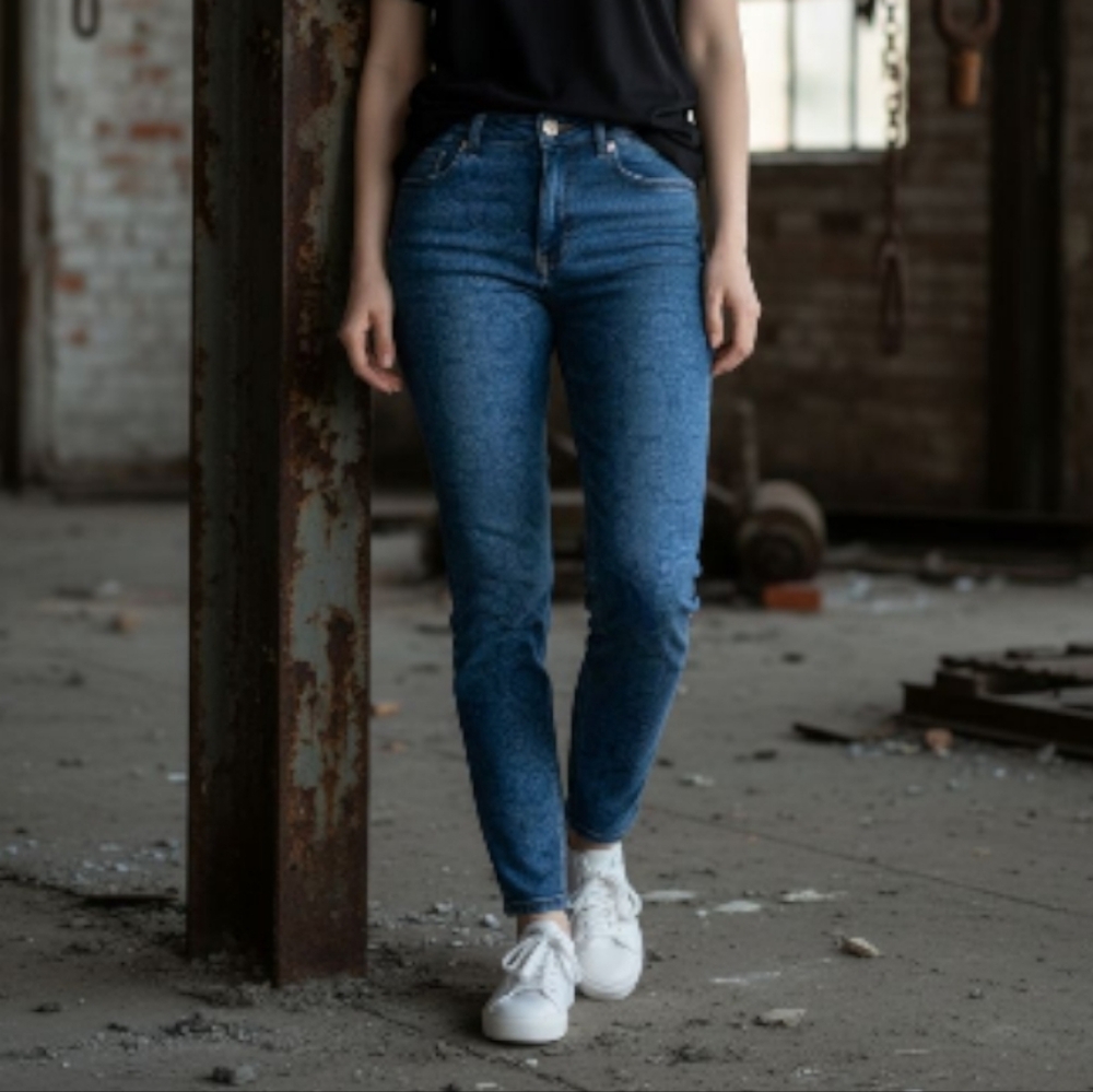 7 For All Mankind Scroll Design Skinny Jeans Size 24 Inseam 28 in